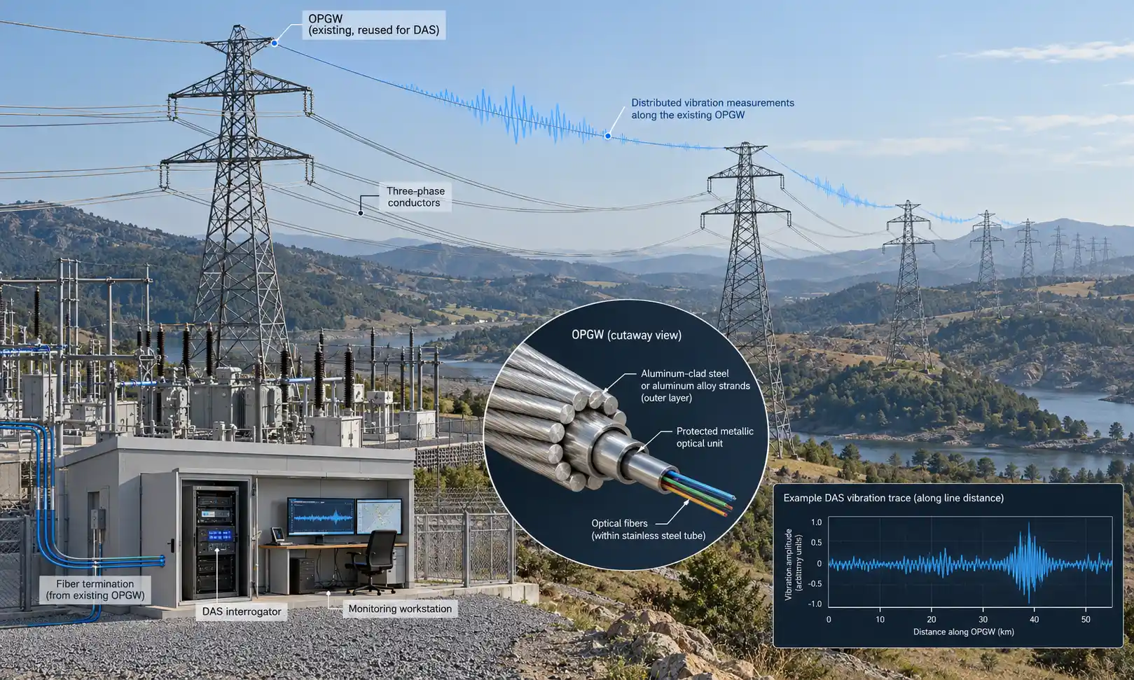 OPGW DAS Monitoring: Can Existing Cables Be Reused?
