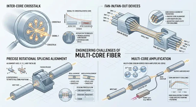 Key engineering challenges in multi-core fiber deployment Key engineering challenges in multi-core fiber deployment