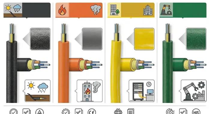Optical cable sheath material comparison@hengtongglobal Optical cable sheath material comparison@hengtongglobal
