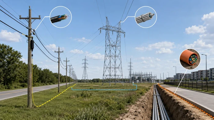 ADSS OPGW and underground fiber comparison ADSS OPGW and underground fiber comparison